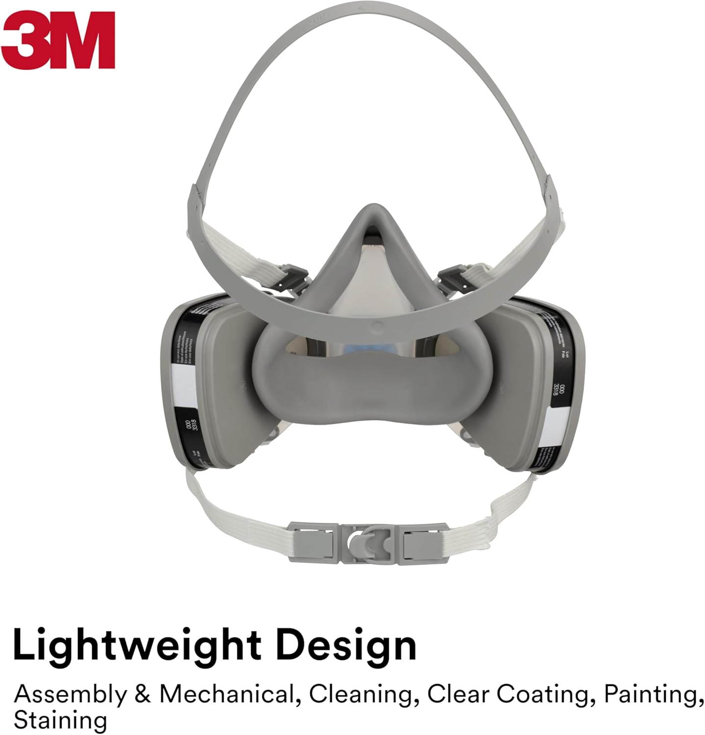 3M Half Facepiece Disposable Respirator, Organic Vapor, NIOSH Approved, Lightweight, Pre-assembled