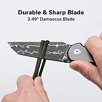 CIVIVI Pragma Prime Pocket Knife for EDC, 3.49" Wharncliffe Blade, Aluminum Handle, Reversible Clip