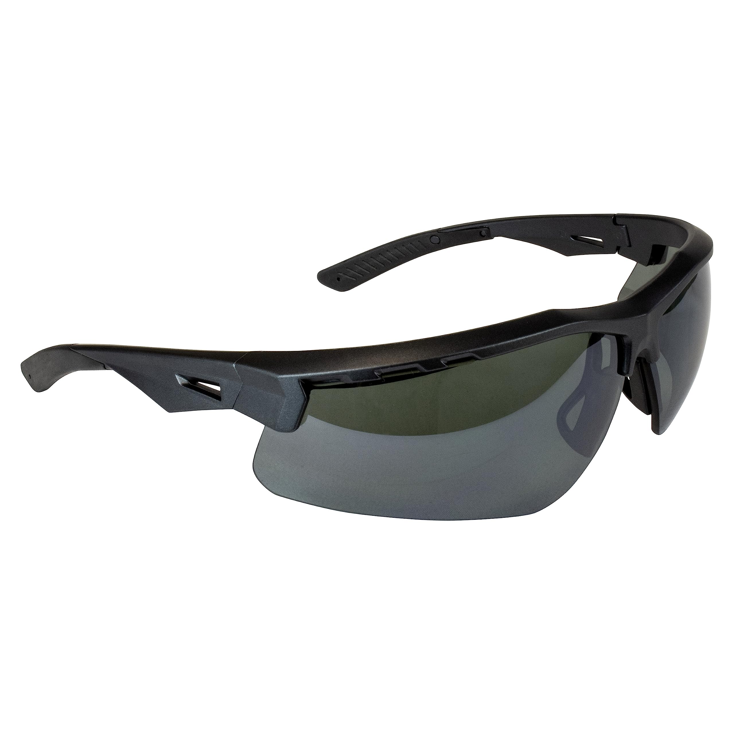 RADIANS THRAXUS Safety Glasses - Black Metal Frame, Polarized Smoke Lens
