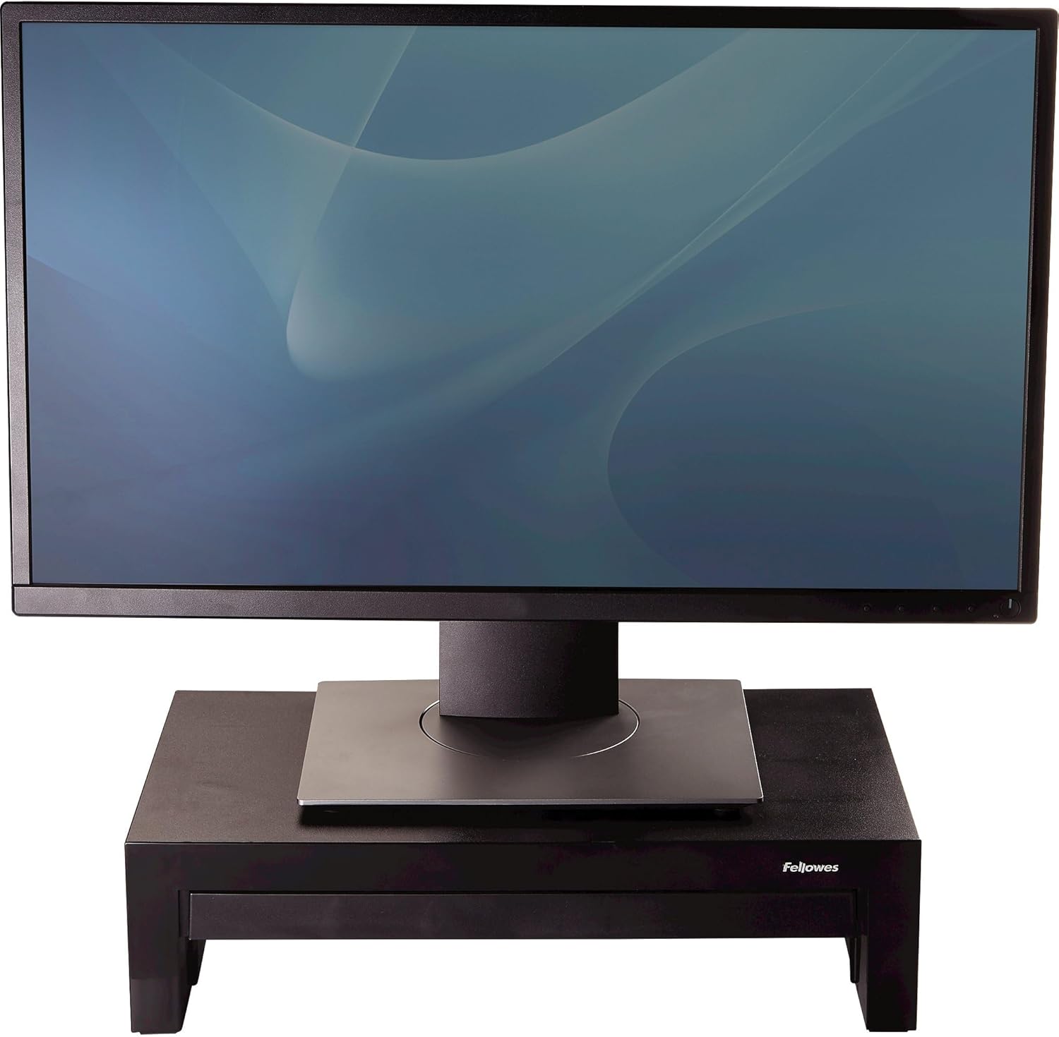 Fellowes Designer Suites Monitor Riser, 8038101 — Height-Adjustable, Storage Tray