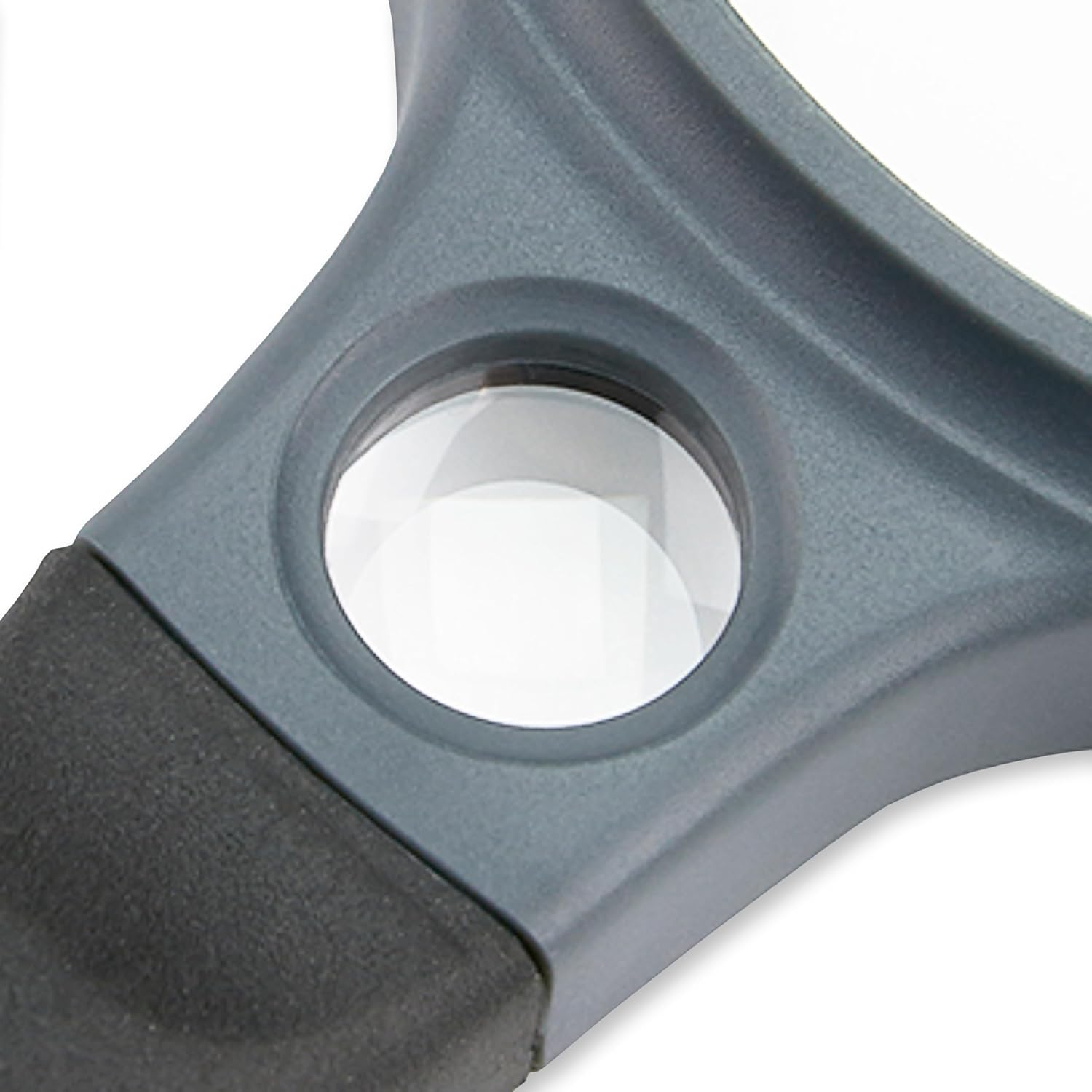 Carson® SureGrip 2x Soft-Grip Glass Magnifier with 10x Spot Lens (SG-10) 3.25" Round (SG-10)