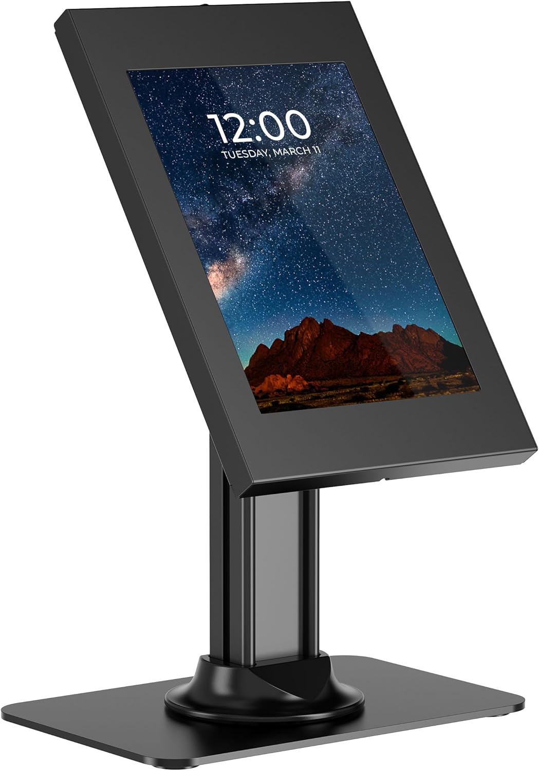 Mount-It! Anti-Theft Tablet Kiosk, Locking Countertop Tablet Enclosure with Freestanding Base - Pro, iPad Air