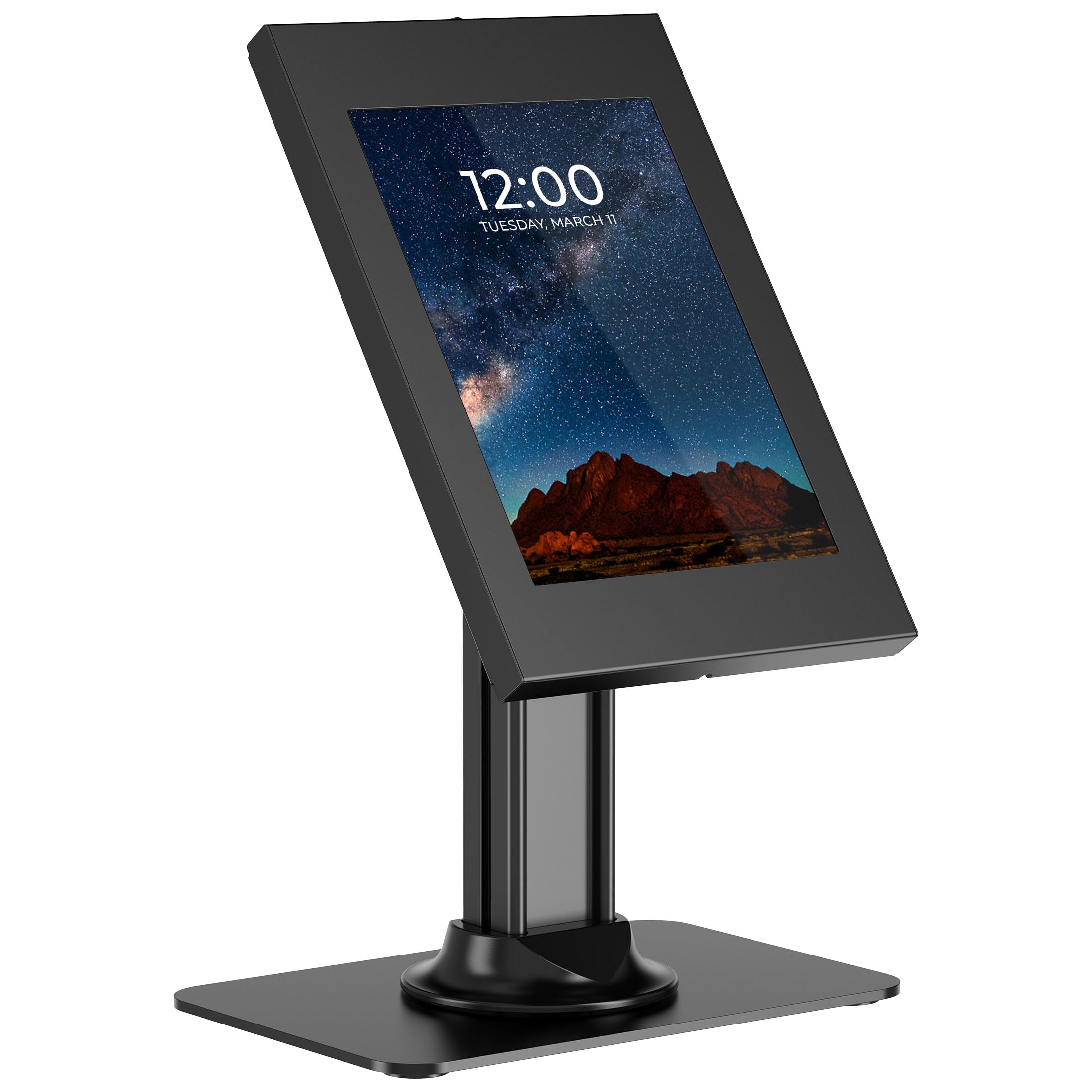 Mount-It! Anti-Theft Tablet Kiosk, Locking Countertop Tablet Enclosure with Freestanding Base - Pro, iPad Air