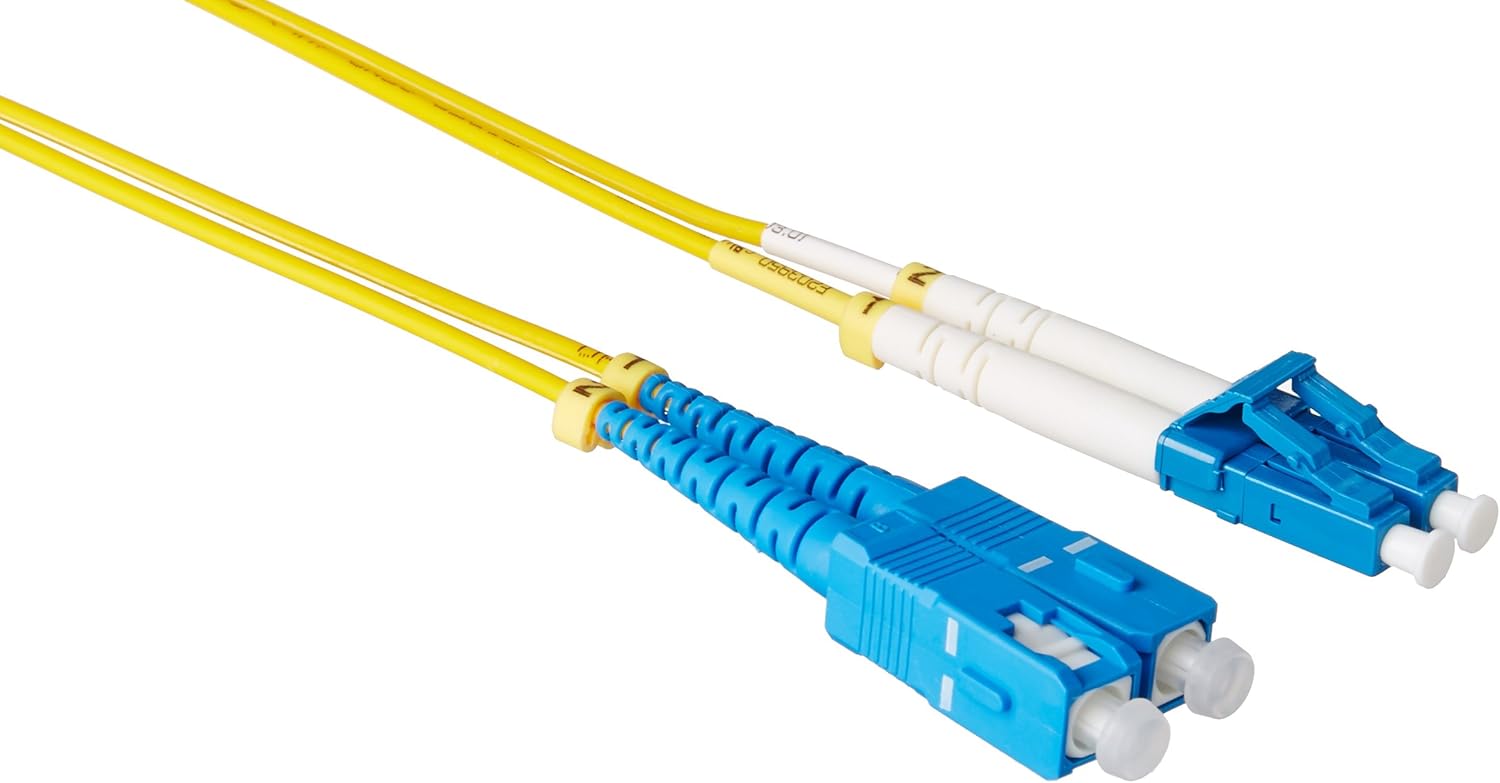 Add-On Computer 5m LC (Male) to SC (Male) Yellow Duplex Single-Mode Fiber Patch Cable (ADD-SC-LC-5M9SMF)