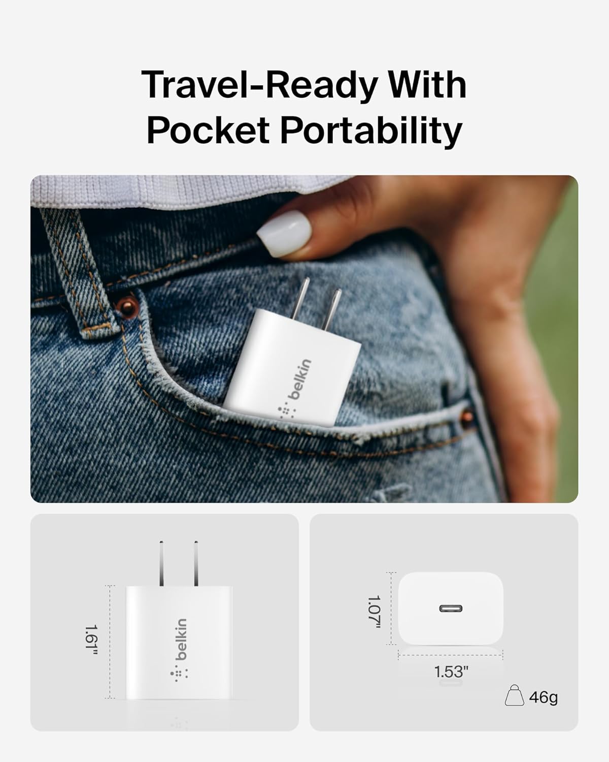 Belkin 20W USB-C Wall Charger - Fast Charging