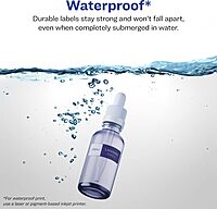 Avery Durable Waterproof Rectangle Labels, Sure Feed Technology, 0.75" x 3.5", 500 Total, Oil and Tear-Resistant Waterproof Labels, Print-to-The-Edge, Laser/Pigment-Based Inkjet Printable 500 labels