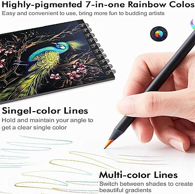 Rainbow Colour Pencils set - 12 Pencils
