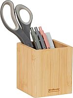 MIND READER Bamboo Desktop Organizer Office Storage