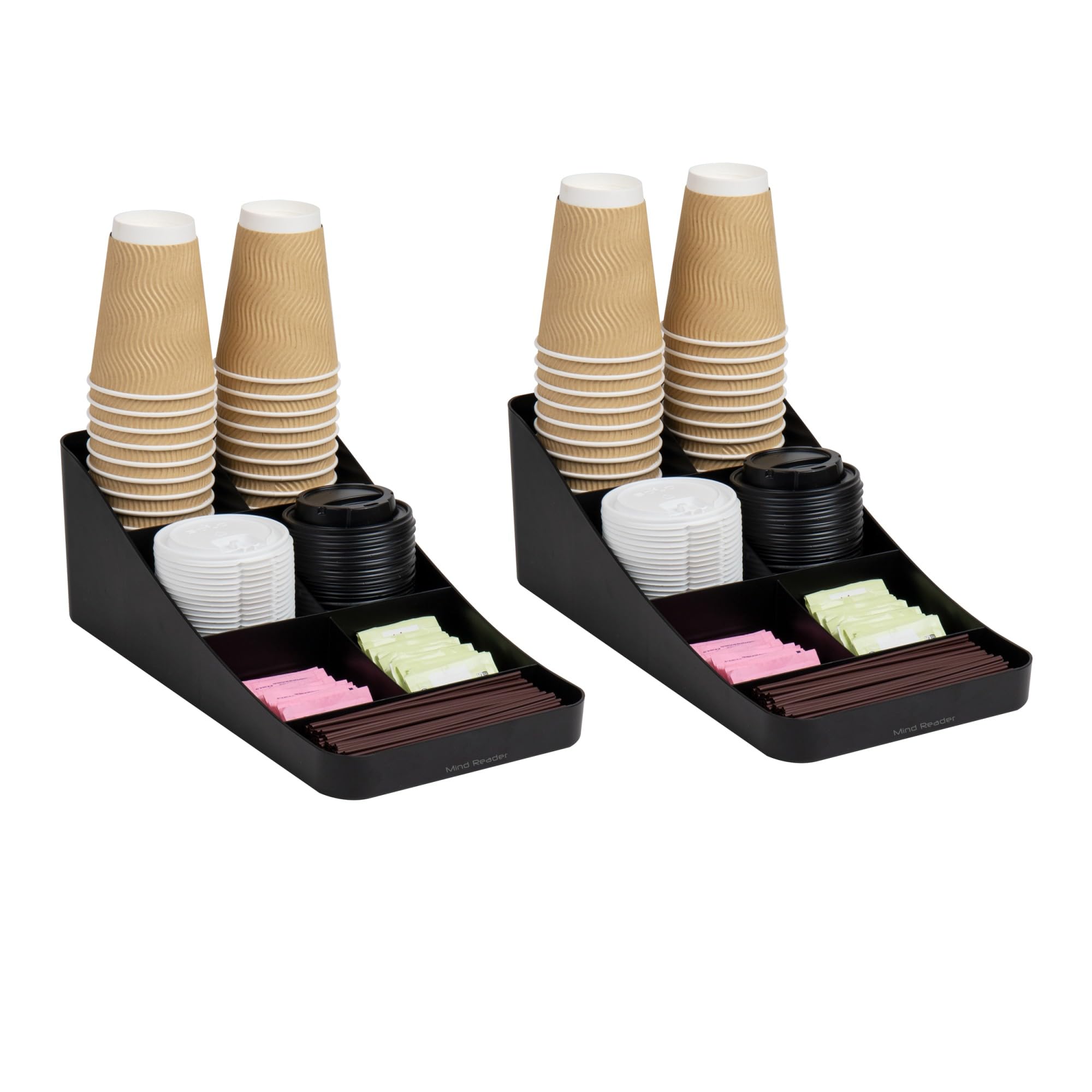 MIND READER 7-Compartment Countertop Condiment Organizer