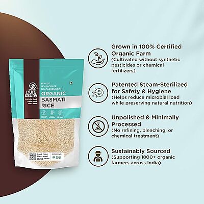 PURE&SURE - ORGANIC BASMATI RICE 1KG
