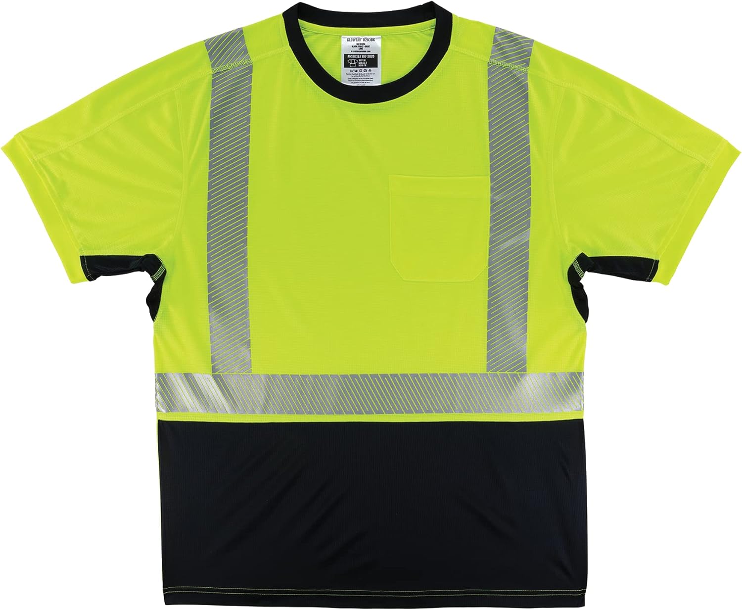 ERGODYNE GloWear 8283BK Lightweight Hi-Vis T-Shirt