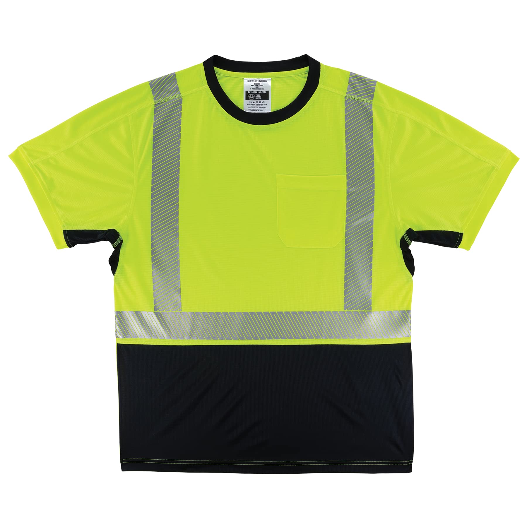 ERGODYNE GloWear 8283BK Lightweight Hi-Vis T-Shirt
