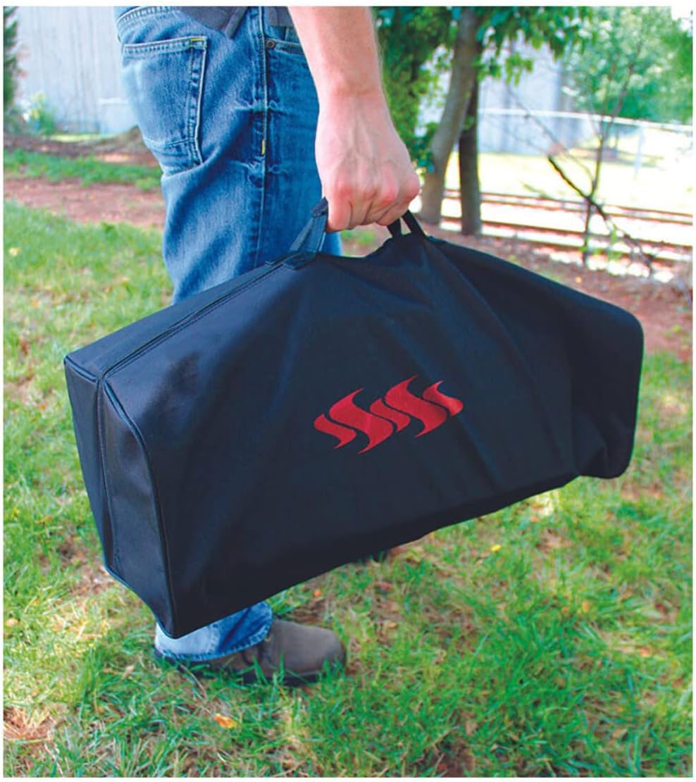 Camco Kuuma Black Portable Grill Cover | Safely Protects Kuuma Grills from Outdoor Elements | For Use on Mounted Kuuma