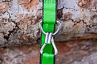 KEEPER Chrome Ratchet Tie-Downs with J-Hooks, Bright Green Webbing, 2-Pack