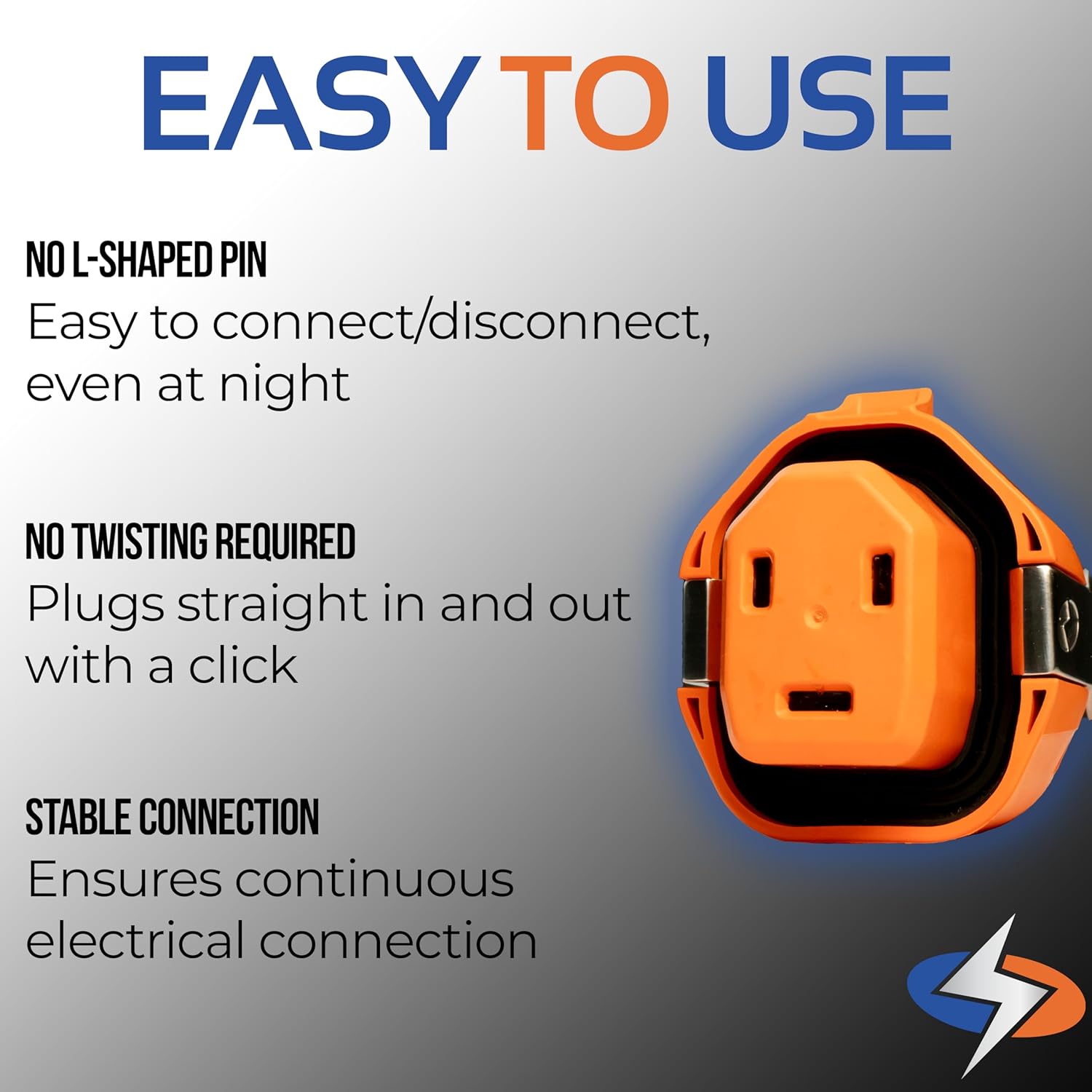 Smart Plug 30 Amp Female Connector – RV Accessories, Boat Accessories, Camper Accessories, Plug Adapter for RV & Marine