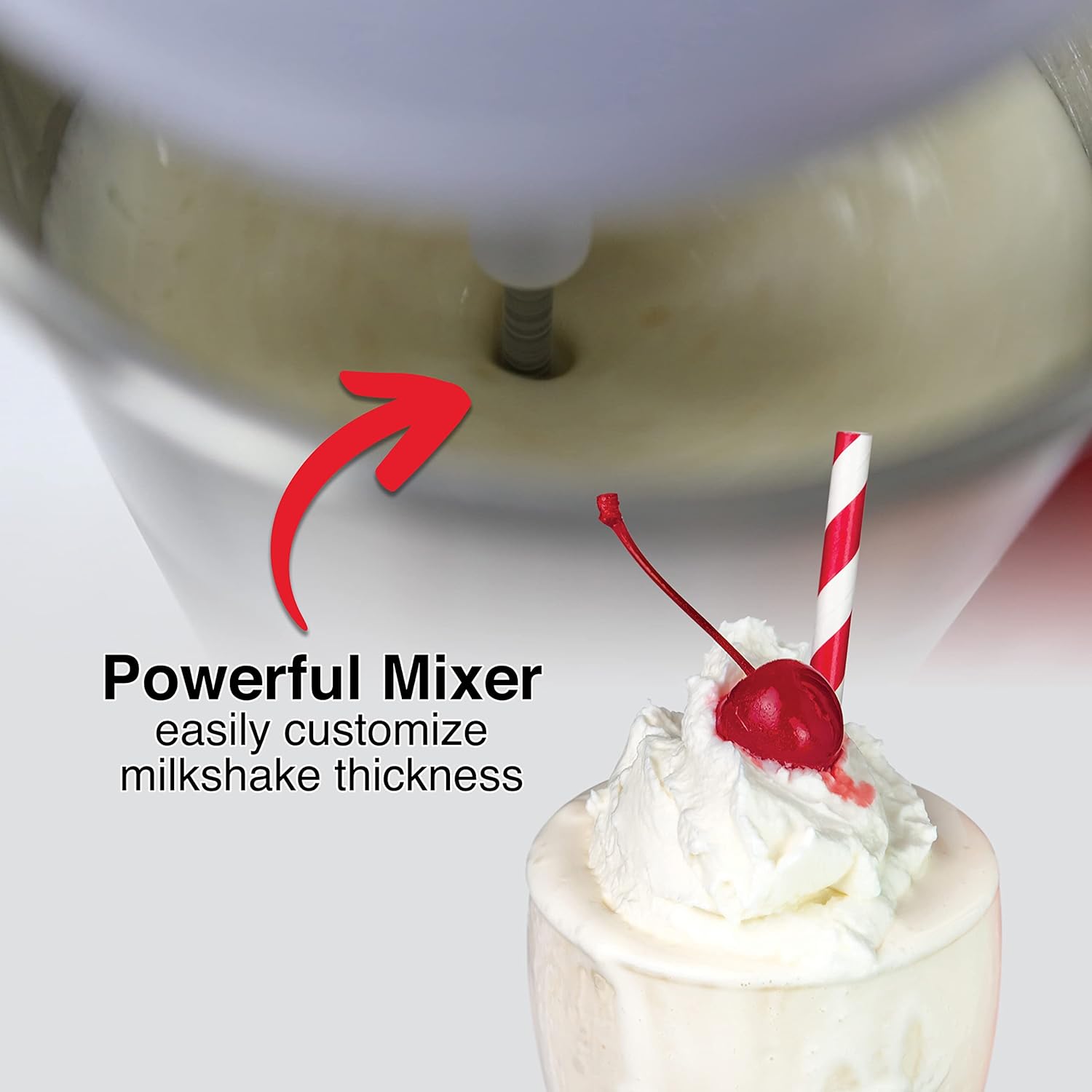 Nostalgia Two-Speed Electric Coca-Cola Limited Edition Milkshake Maker and Drink Mixer