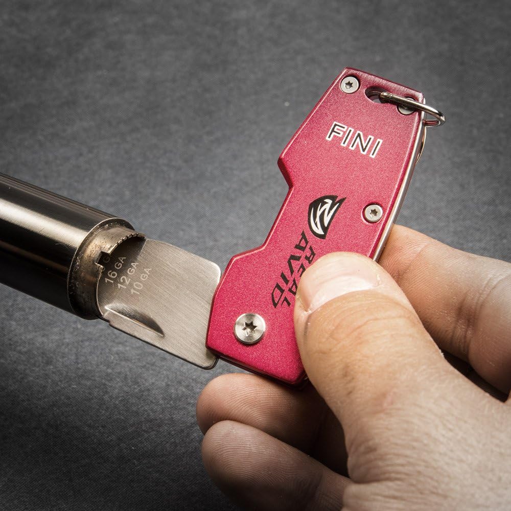 Real Avid FINI Shotgun Tool Choke Wrench with Shotgun Scope Adjuster and Shotgun Keychain