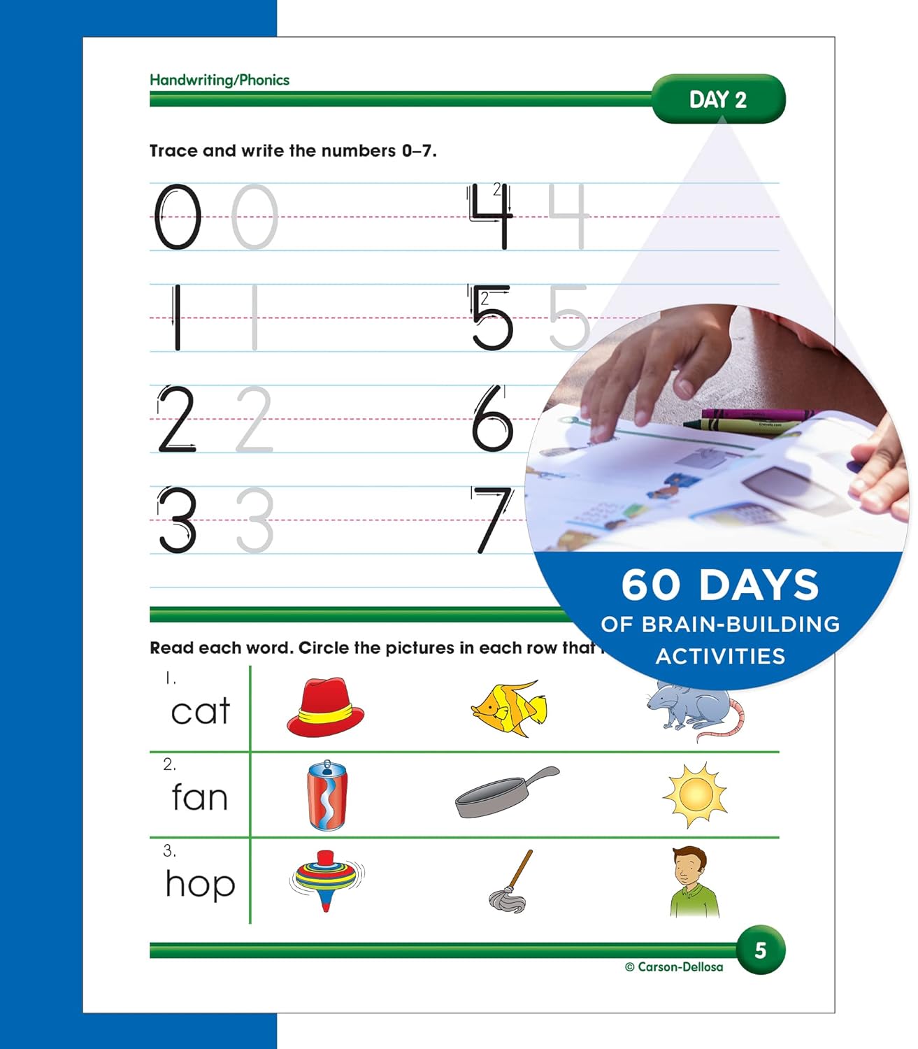 Summer Bridge Activities Kindergarten to 1st Grade Workbooks, K-1 Activity Book With Math, Reading Comprehension, Science