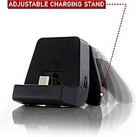 GameFitz 11-in-1 Accessories Kit For Nintendo Switch Lite, Black