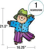 Carson Dellosa 32pc Pumpkin Patch Farmhouse Bulletin Board Set, Scarecrow, Pumpkins, Autumn Leaves Fall Bulletin Board Decorations for Thanksgiving, Halloween, Fall Decor, Wall Decor, Classroom Decor