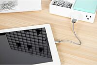 Bostitch Office Konnect Power Hub, Two Outlets Charging Station for Desktop, Shallow Tray Top, White