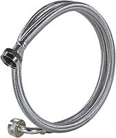 Certified Appliance Accessories Washing Machine Hose with 90 Degree Elbow (2 Pack), Hot and Cold Water Supply Lines, 4 Feet