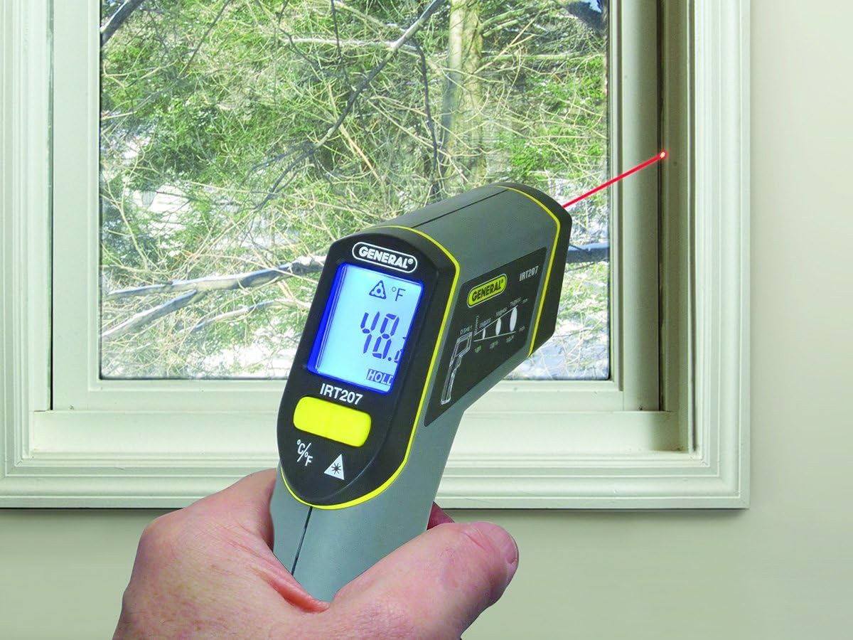 General Tools Non-Contact Digital Laser Temperature Gun, Thermal Detector