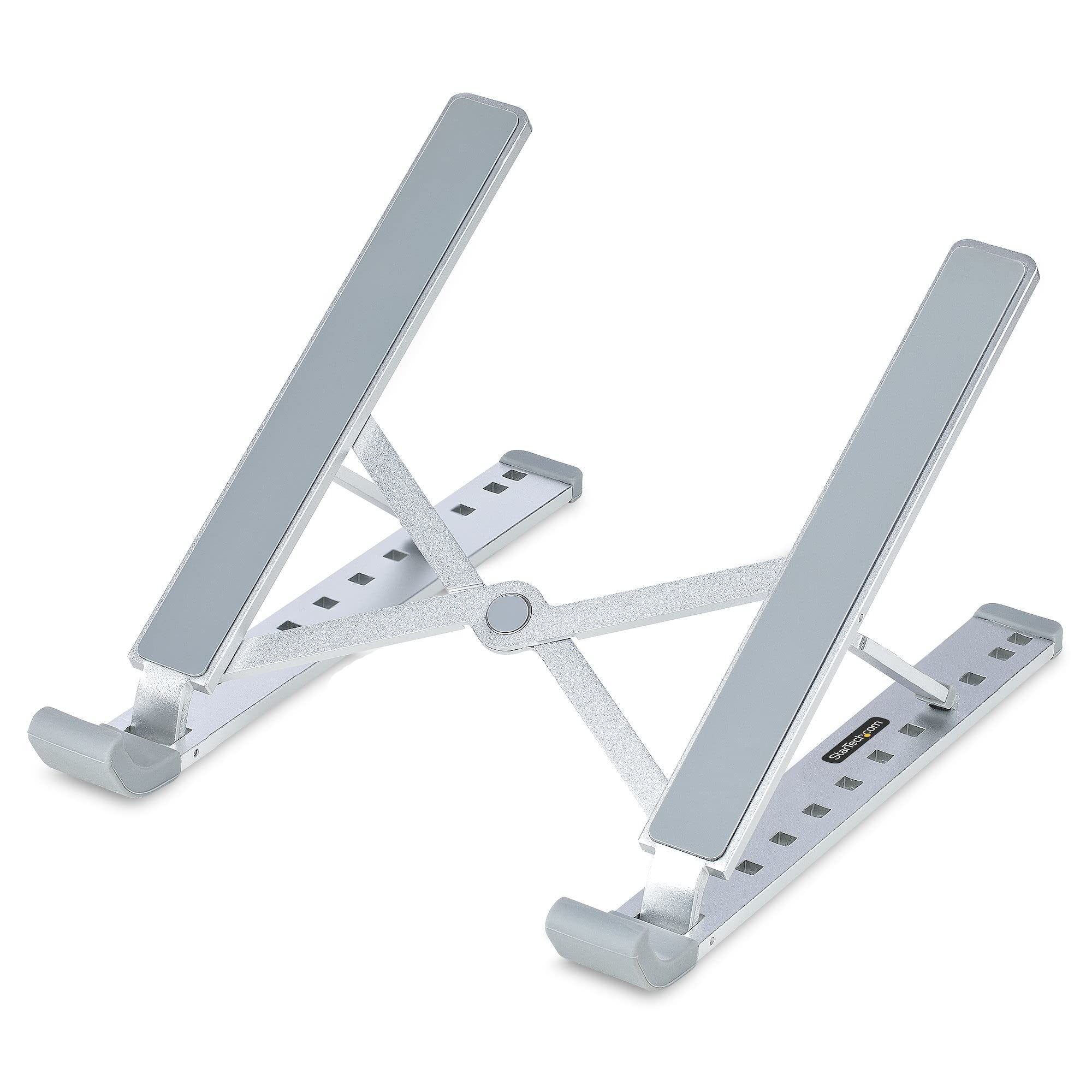 StarTech.com Foldable Laptop Riser Stand, Portable Height Adjustable Ergonomic Laptop Stand