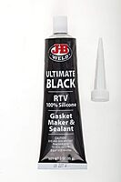 J-B Weld 31319 Black RTV Silicone Sealant and Adhesive - 3 oz. Black 3 Ounce (Pack of 1)