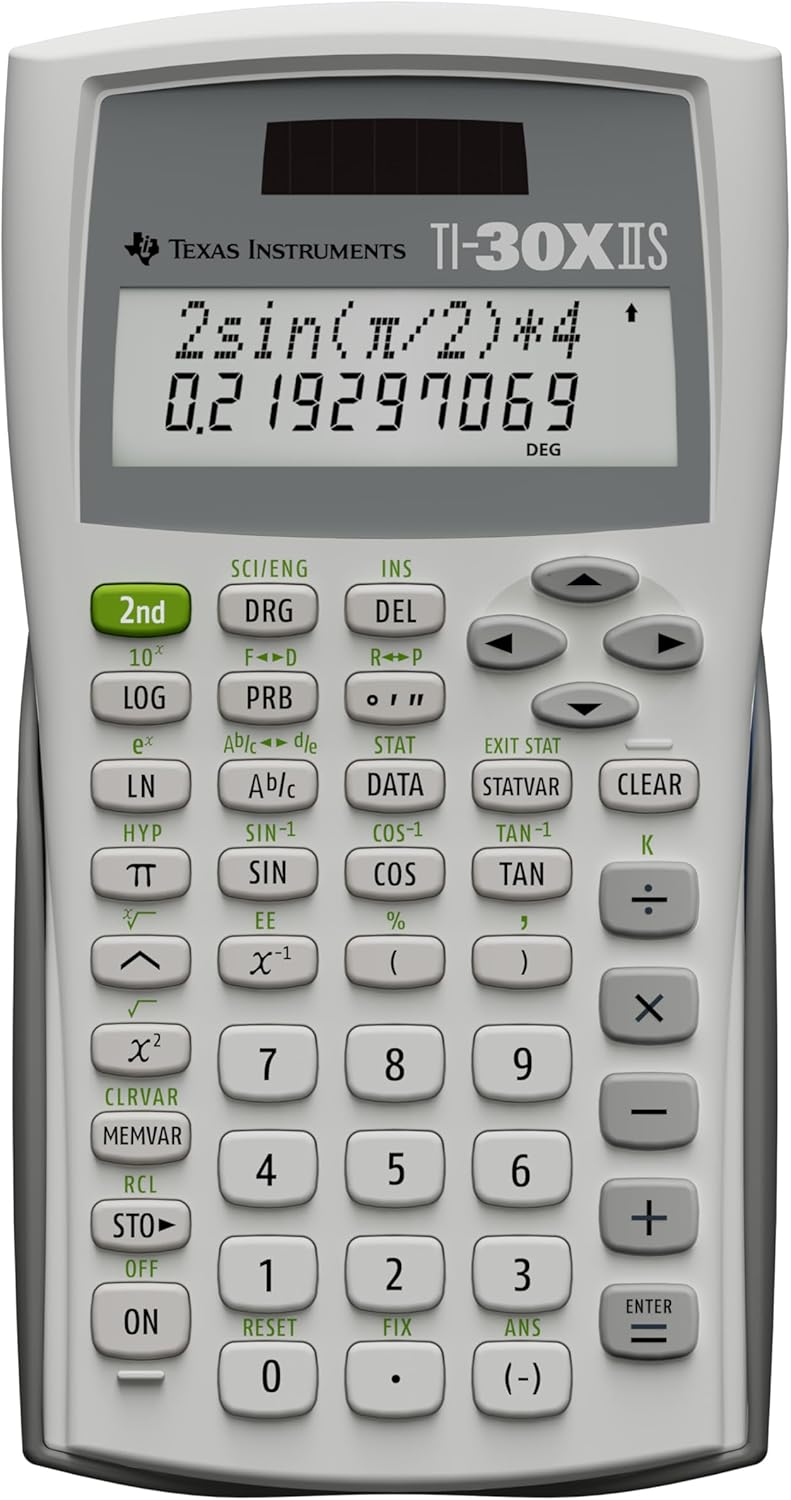 Texas Instruments TI-30X IIS Two-Line Scientific Calculator