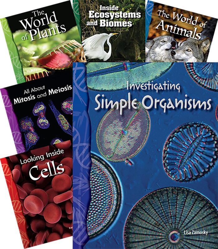 Teacher Created Materials Life Science Book Set, Grades 6 - 8, Set Of 8 Books