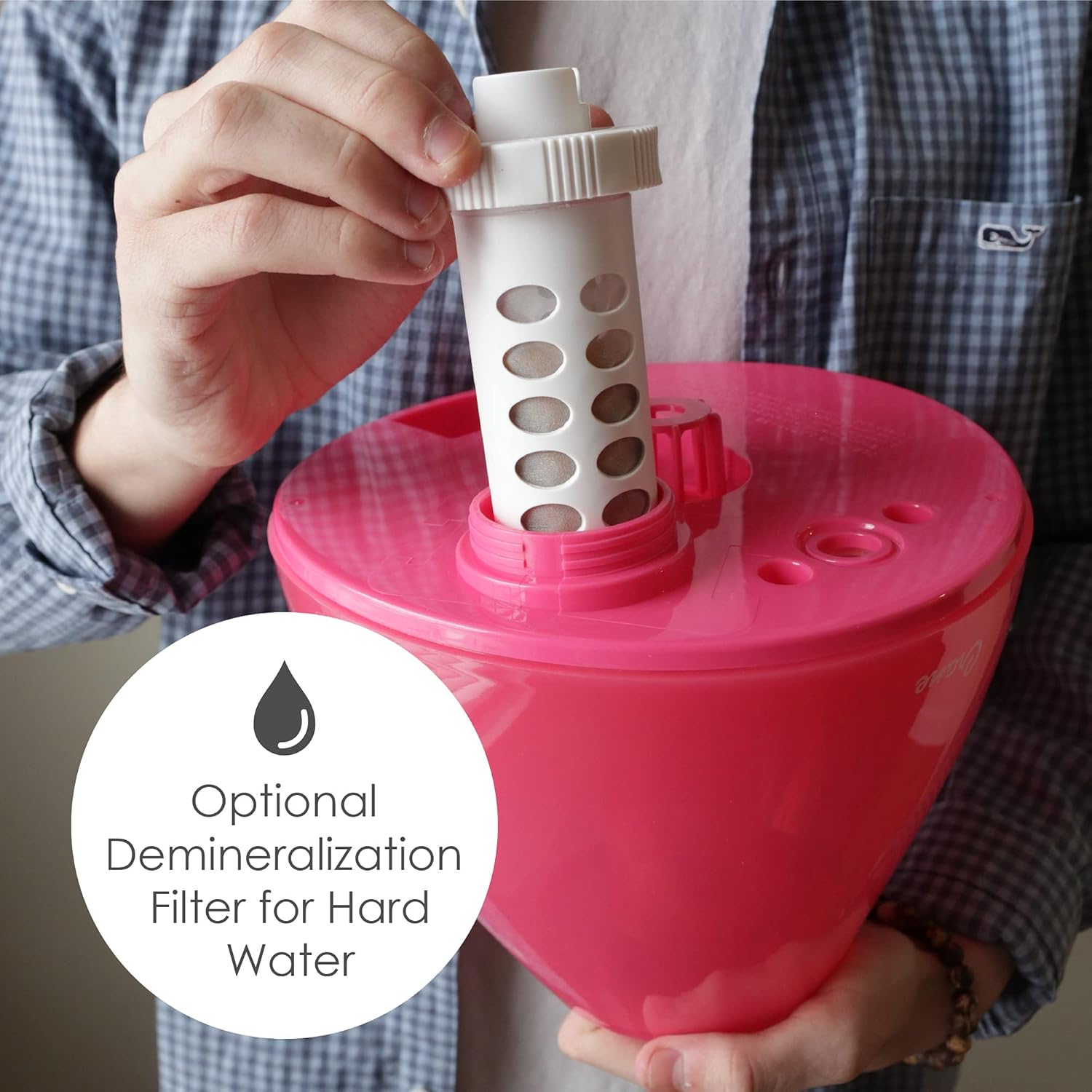 CRANE Drop 1-Gallon Ultrasonic Cool Mist Humidifier