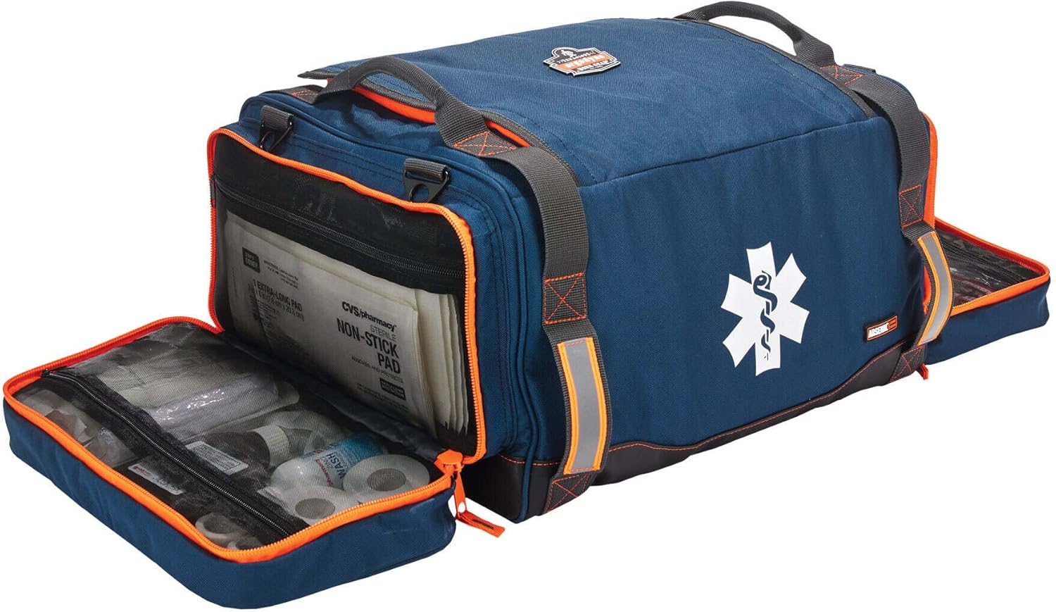 Ergodyne Arsenal 5216 First Responder Medical Trauma Supply Jump Bag for EMS, Police, Firefighters , Blue