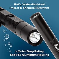 Nightstick MTU-106 Mini-TAC UV Flashlight with 2 AAA, Black,Small