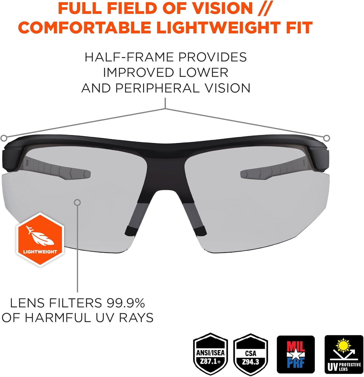 Ergodyne Skullerz SKOLL Safety Glasses