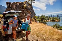 Coleman 42-Can Soft Rolling Cooler with Wheels, Leak-Proof Portable Insulated Chiller with 12+ Hour Ice Retention