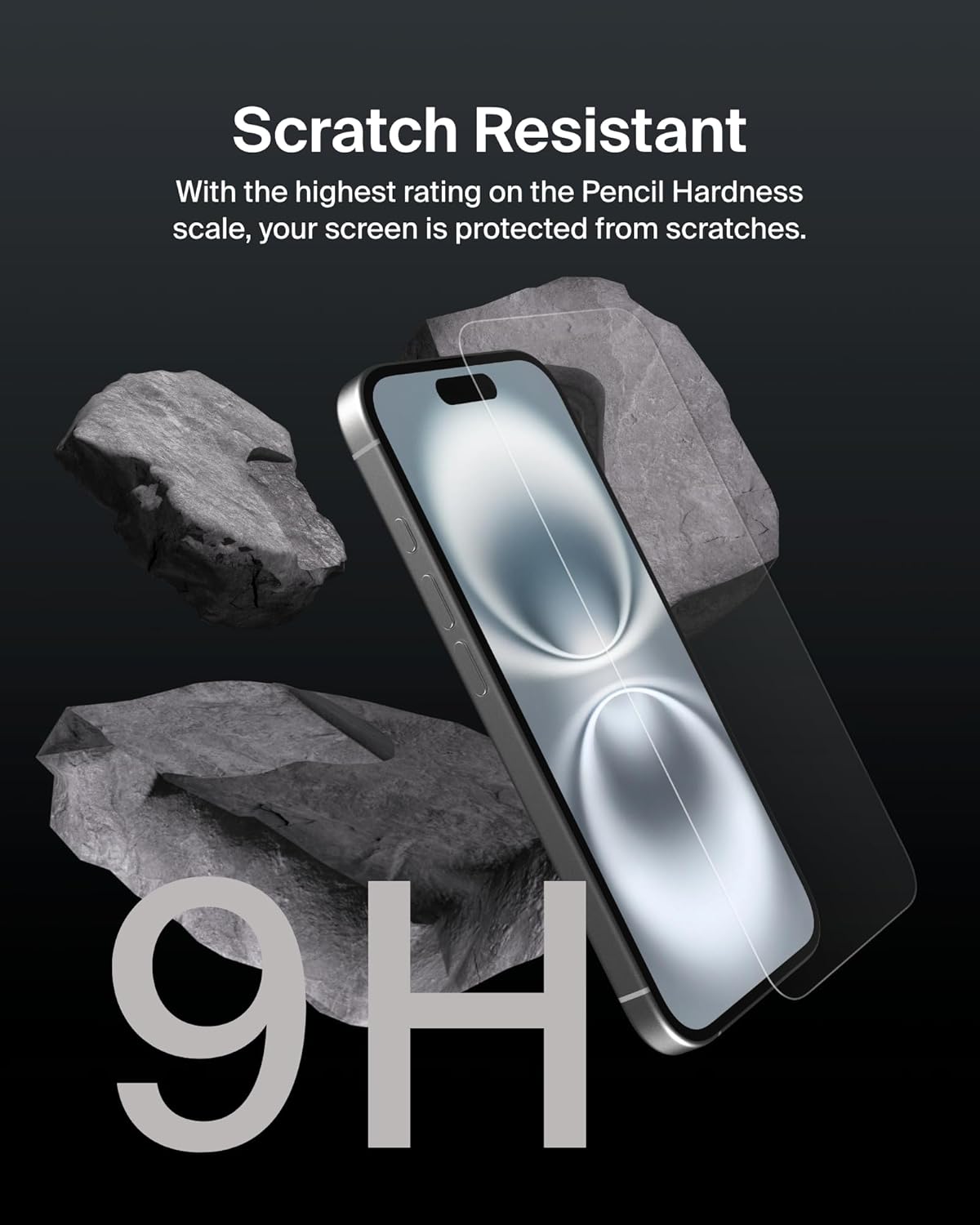 Belkin ScreenForce Screen Protector for iPhone 16, 15 and 14 Pro