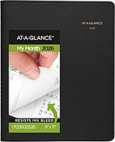 AT-A-GLANCE 15-Month Monthly Planner, Large 9 x 11, Faux Leather