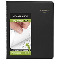 AT-A-GLANCE 15-Month Monthly Planner, Large 9 x 11, Faux Leather