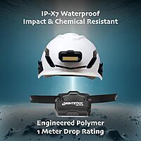 Nightstick USB-4510 Multi-Flood USB Headlamp w/ Brim Clip & Strap - LiPo Rechargeable