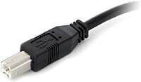 StarTech.com 9 m / 30 ft Active USB A to B Cable - M/M - Black USB 2.0 A to B Cord - Printer Cable - Extension USB Cable (USB2HAB30AC) (Pack of 5) 30 ft / 9m (Pack of 5) 30 ft / 9m