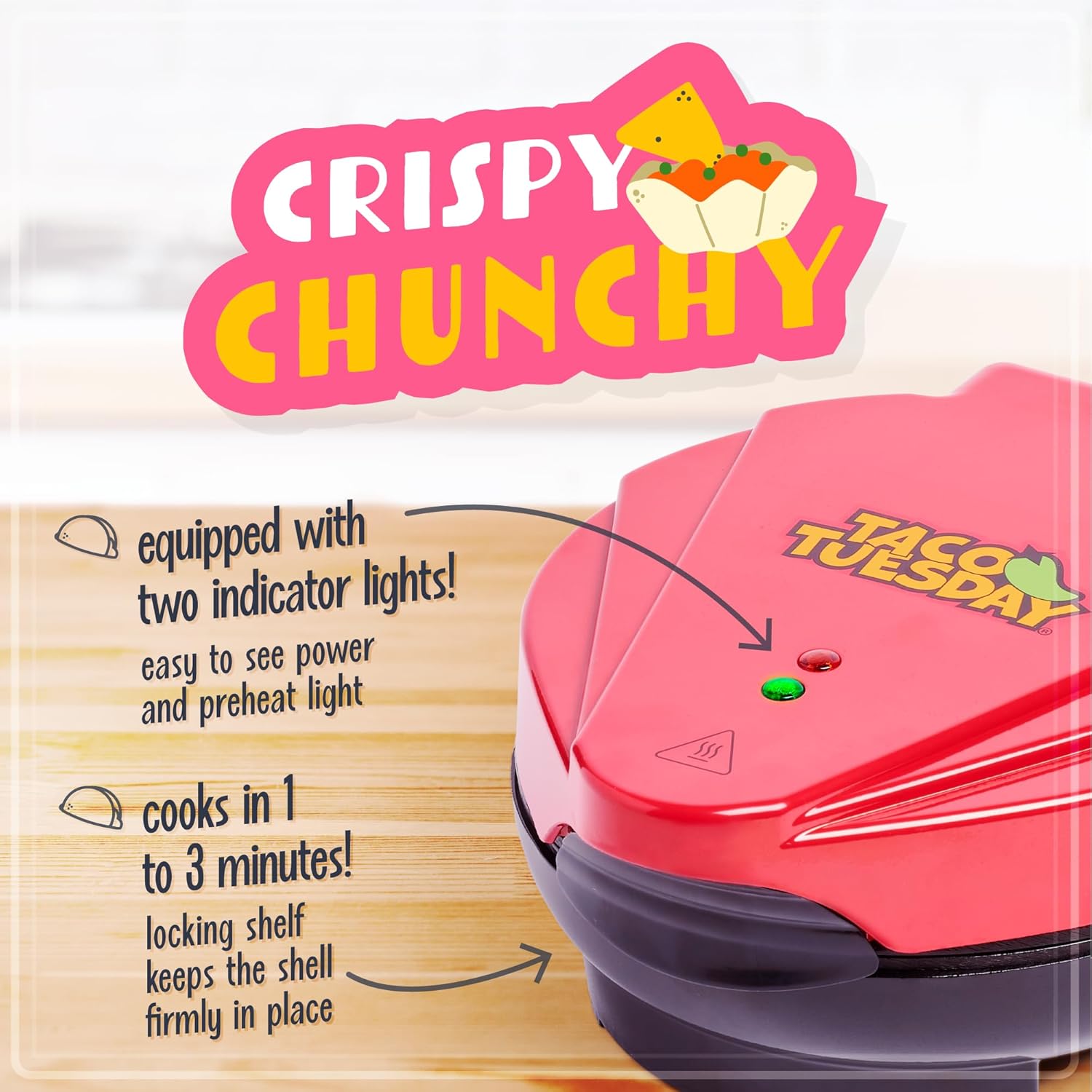 TACO TUESDAY Deluxe Electric Quesadilla & Tortilla Bowl Maker