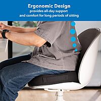 Mount-It! Office Seat Cushion, Premium Ergonomic Memory Foam with Cooling Gel
