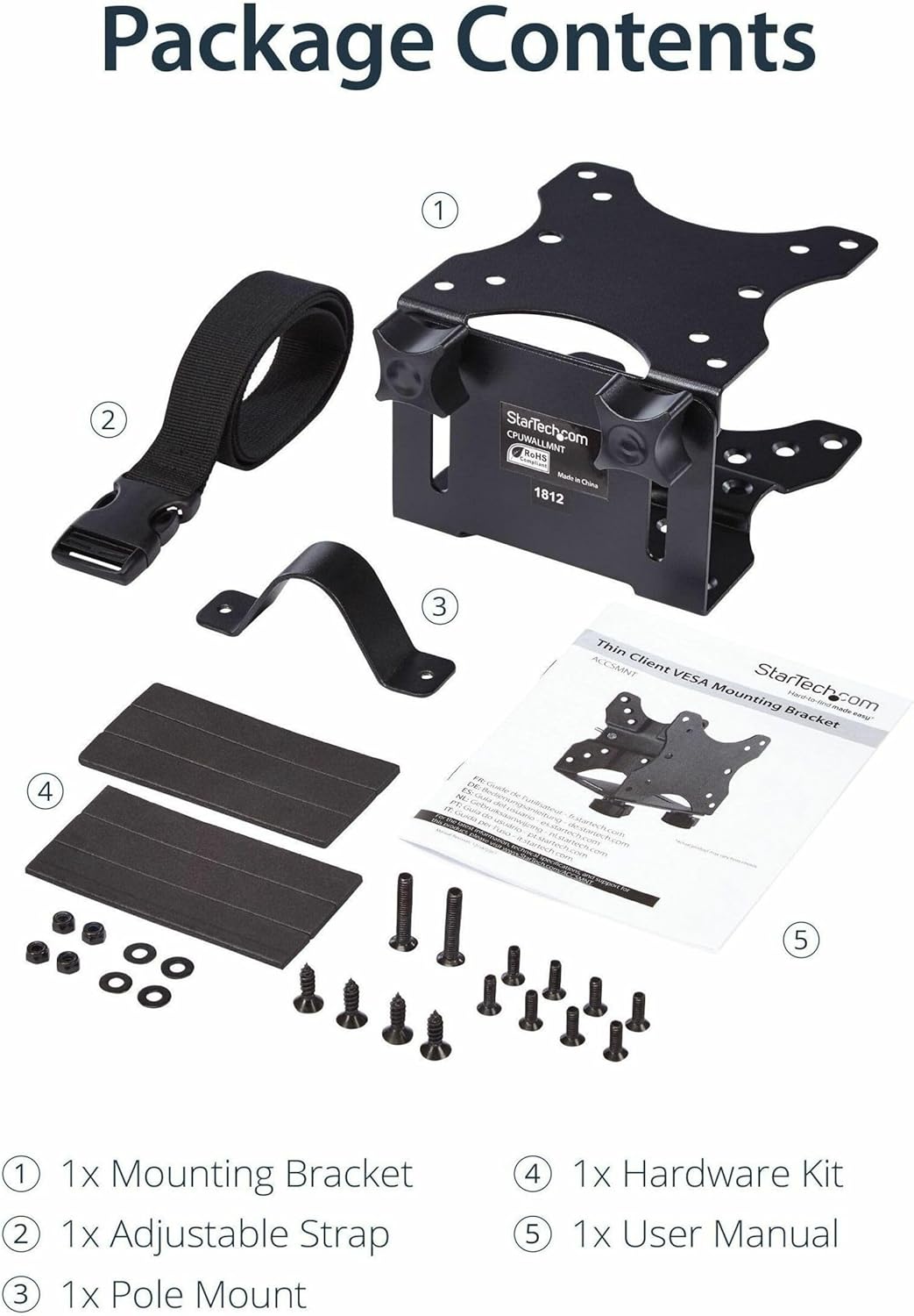 StarTech.com VESA Mounting Bracket for NUC, Thin Clients and Mini PCs