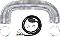 Certified Appliance Accessories CERT77007 Electric Dryer Duct Kit with 5 Foot Vent Duct and 6 Foot 4-Wire 30 Amp Power Cord