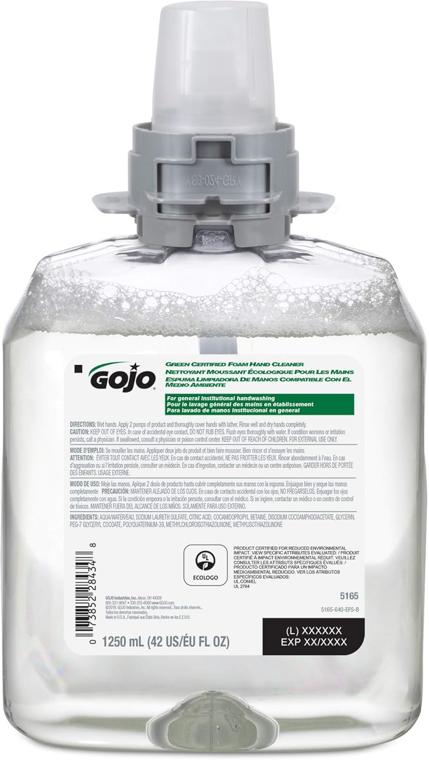 GOJO Green Certified Foam Refill for FMX Push-Style Dispensers