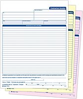 Adams Contractor’s Invoice Book, 3-Part, 50 Sets per Book, 50 Pages (ABFTC8122) 1-Pack