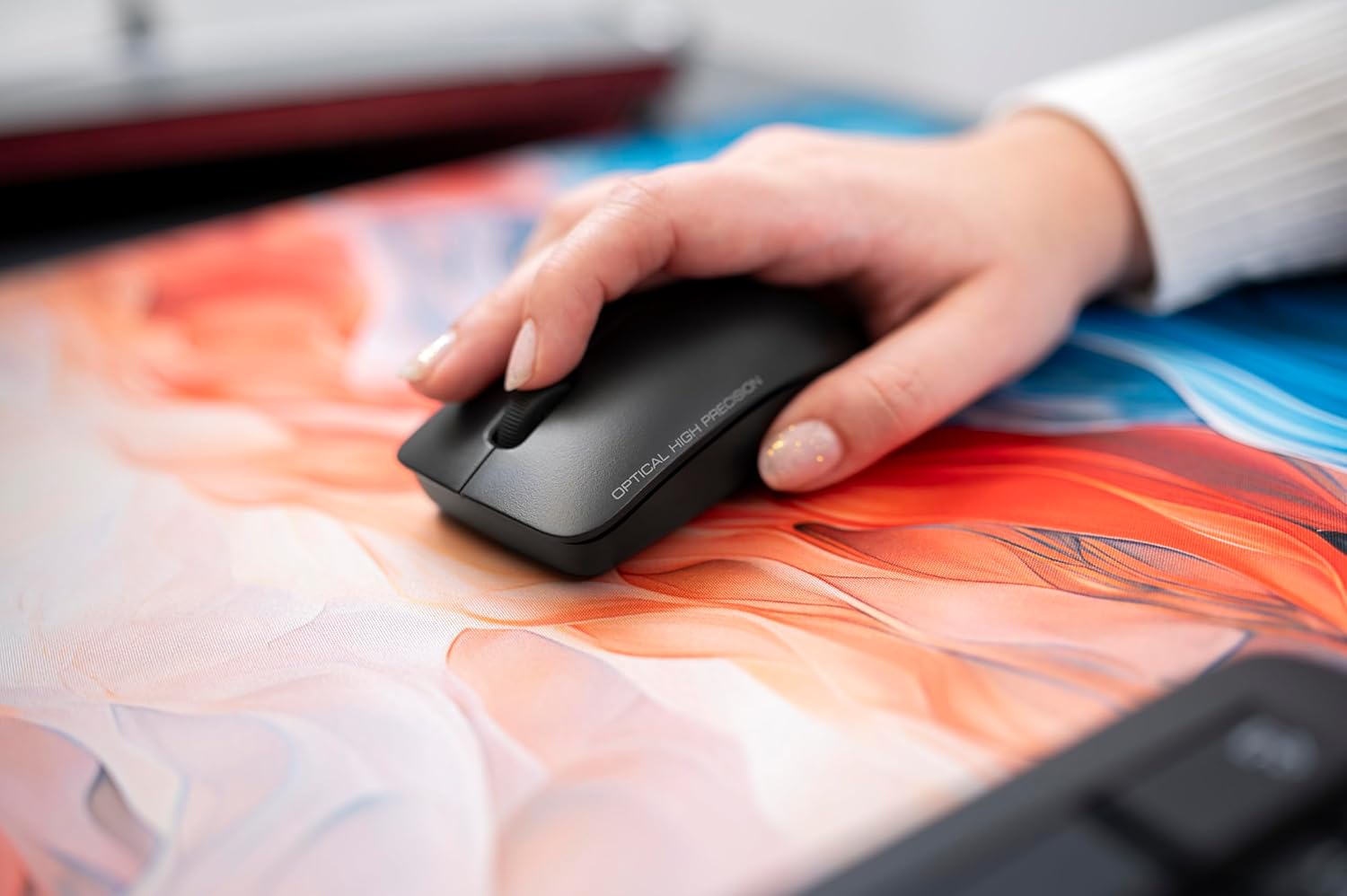 CHERRY DW 3000 - Wireless Keyboard+Mouse Combo - 4 Additional Keys - US Layout - QWERTY Keyboard - GS Approval - Black