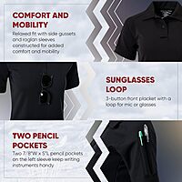 Vertx Women's Coldblack Short Sleeve Polo Shirt - Breathable, Moisture-Wicking, UV Protection