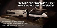 OUTDOOR EDGE Razor XD Folding Utility Knife 3" Replaceable Blades Pry Bar & Bottle Opener